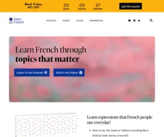 Innerfrench.com(Learn to Think in French) Screenshot