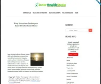 Innerhealthstudio.com(Easy Relaxation Techniques) Screenshot