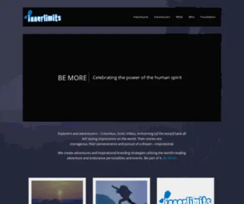 Innerlimits.com(Celebrating the power of the human spirit) Screenshot