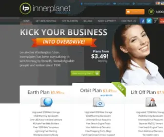 Innerplanet.com(Web Hosting in Washington with one click Wordpress Installs) Screenshot