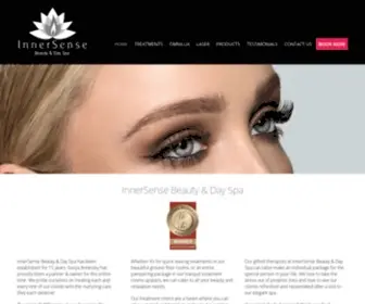 Innersensedayspa.com.au(INNERSENSE BEAUTY & DAY SPA) Screenshot