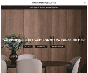 Innerstadsspecialisten.se(Mäklare Vasastan) Screenshot
