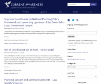Innertemplelibrary.com(Legal News selected by the Inner Temple Library) Screenshot