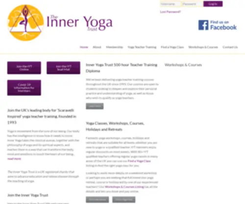 Inneryoga.org.uk(Inner Yoga Trust) Screenshot