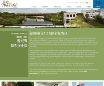 Innewbraunfels.com(Official Travel & Tourism Website for New Braunfels) Screenshot