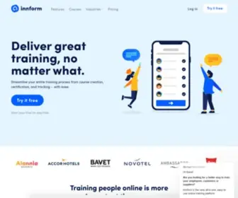 Innform.io(Online Training Tool For Modern Learners) Screenshot