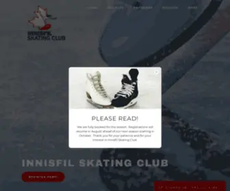 Innisfilskatingclub.ca(Important Information) Screenshot