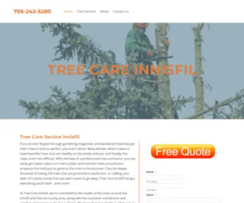 Innisfiltreeservice.com(Tree Removal Service) Screenshot