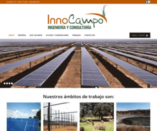 Innocampo.es(Ingeniería y consultoría Agroindustrial) Screenshot