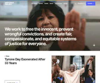 Innocenceproject.org(The Innocence Project) Screenshot