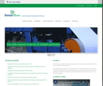 Innofibre.ca(Centre d'innovation des produits cellulosiques) Screenshot