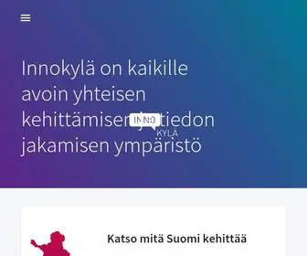 Innokyla.fi(Innokylä on kaikille avoin yhteisen kehittämisen ja tiedon jakamisen ympäristö) Screenshot