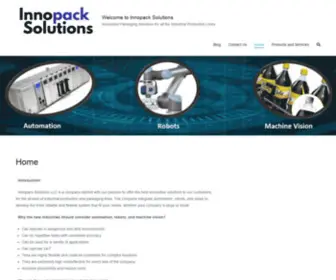 Innopacksolutions.com(Innovative Packaging Solutions for all the Industrial Production Lines) Screenshot