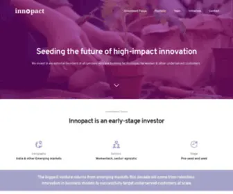 Innopact.vc(Early Stage Venture Firm and Open Innovation Partner) Screenshot