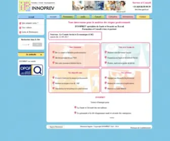 Innoprev.com(INNOPREV specialiste de Sante et Securite au Travail) Screenshot