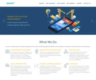 Innorise.com(Innorise’s dedicated team model of cooperation) Screenshot