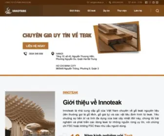 Innoteak.vn(Chuyên Cung Cấp Các Loại Gỗ Teak Tại Việt Nam) Screenshot