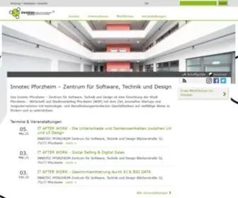 Innotec-Pforzheim.de(Pforzheim: Zentrum für Software) Screenshot