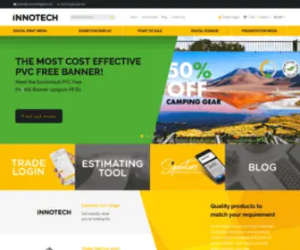 Innotechdigital.com(Trade Suppliers to the Wide Format Print Industry) Screenshot