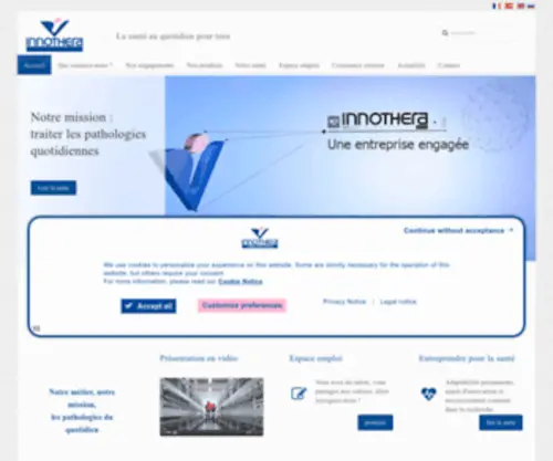 Innothera.fr(Entreprise) Screenshot