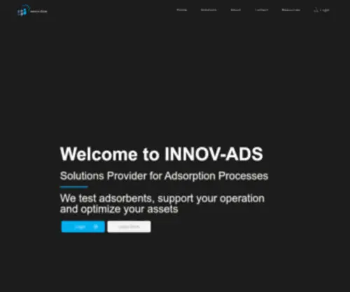 Innov-ADS.com(Solutions provider for Adsorption processes) Screenshot