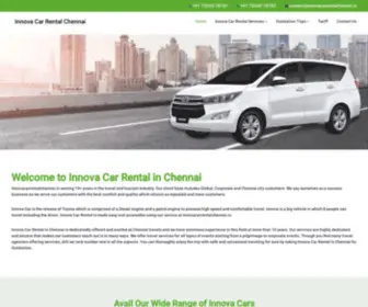 Innovacarrentalchennai.in(Innova Car Rental in Chennai) Screenshot