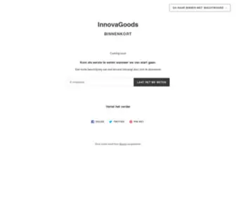 Innovagoods.be(Binnenkort geopend) Screenshot