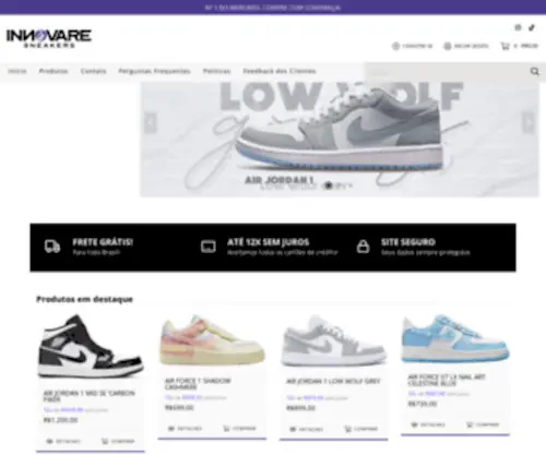 Innovaresneakers.com(Innovare Sneakers) Screenshot