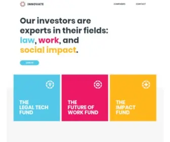 Innovate.org(Innovate's investors are experts in their fields) Screenshot