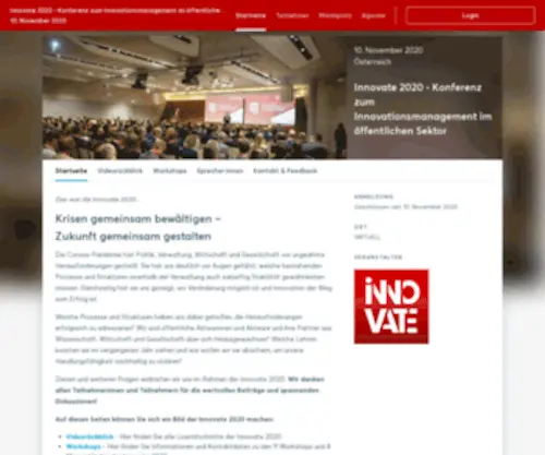 Innovate2020.at(Innovate 2020) Screenshot