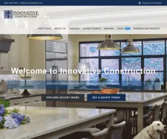 Innovateatlanta.com(High-End Home Remodeling in Atlanta, GA) Screenshot