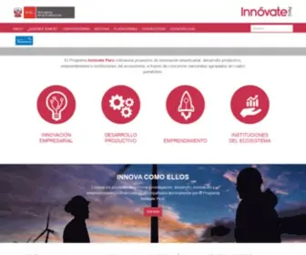 Innovateperu.gob.pe(Innóvate Perú) Screenshot