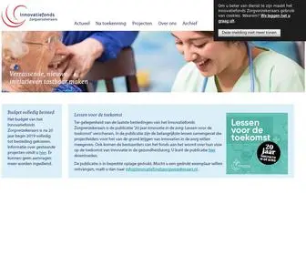 InnovatiefondszorgVerzekeraars.nl(Innovatiefonds Zorgverzekeraars \) Screenshot