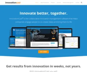 Innovationcast.com(End-to-end Innovation Management software) Screenshot