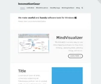 Innovationgear.com(Mind Mapping Software) Screenshot
