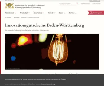 Innovationsgutscheine.de(Startseite) Screenshot