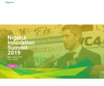 Innovationsummit.ng(Nigeria’s Largest Innovation Summit 2021) Screenshot