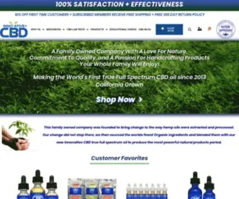 Innovativecbd.com(Buy Organic CBD Products Online) Screenshot
