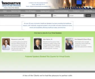 Innovativehealthcarespeakers.com(Innovative Healthcare Speakers) Screenshot