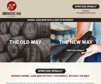 Innovativeoak.com(Innovative Oak for Barrel Aged Beer without the Barrel) Screenshot