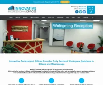 Innovativeprofessionaloffices.com(Ottawa Office Spaces For Rent) Screenshot