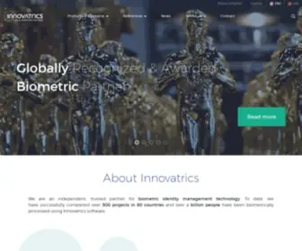 Innovatrics.com(Afis) Screenshot