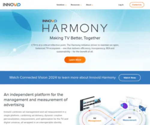 Innovid.com(Independent Advertising and Analytics Platform Built for TV) Screenshot