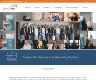 Innovinc.org(World Leading Organizer) Screenshot