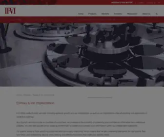 Innovioncorp.com(Foundry Ion Implantation Service) Screenshot