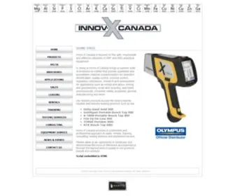 Innovx.ca(Innov-X Canada XRF Analyzers) Screenshot