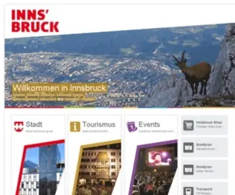 Innsbruck.at(Official welcome page of Innsbruck) Screenshot