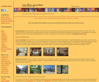 Innthequarter.com(New Orleans Vacation Rentals) Screenshot