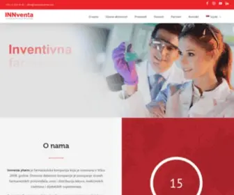 Innventa-Pharm.com(Inventivna farmaceutska re) Screenshot