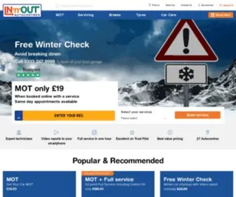 Inoautocentres.co.uk(IN‘n’OUT Autocentres) Screenshot